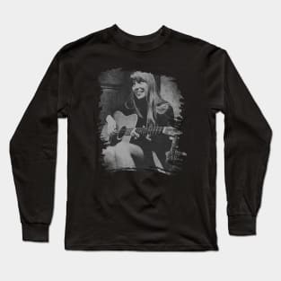 Joni mitchell // Retro poster Long Sleeve T-Shirt